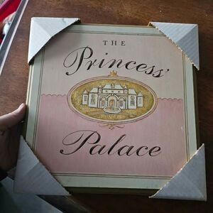 New the princess palace wooden sign